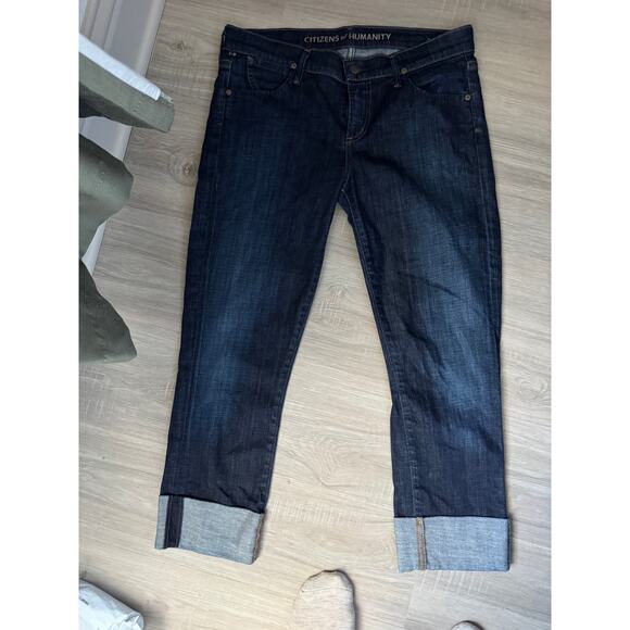 Citizens Of Humanity Dark Denim  Dani Cropped Strait Leg 29 EUC - Picture 10 of 10